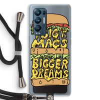 Big Macs Bigger Dreams: Oppo Find X3 Neo Transparant Hoesje met koord