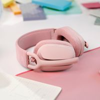 Logitech ZONE VIBE 100 Over Ear headset Bluetooth Stereo Roze Ruisonderdrukking (microfoon), Noise Cancelling Volumeregeling, Microfoon uitschakelbaar (mute) - thumbnail