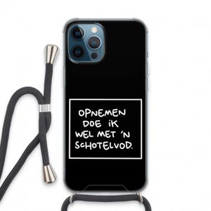 Schotelvod: iPhone 13 Pro Max Transparant Hoesje met koord