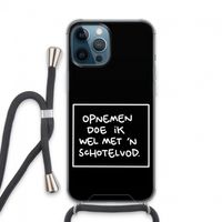 Schotelvod: iPhone 13 Pro Max Transparant Hoesje met koord