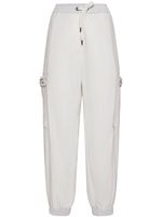 Brunello Cucinelli pantalon de jogging à poches cargo - Blanc - thumbnail