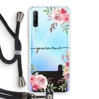 Rozen: Huawei P Smart Pro Transparant Hoesje met koord