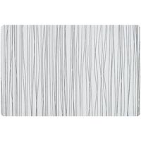 6x Rechthoekige onderleggers/placemats voor borden wit metallic 30 x 45 cm - Placemats - thumbnail