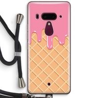 Ice cream: HTC U12+ Transparant Hoesje met koord