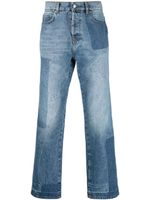 MSGM pantalon droit à coupe cinq poches - Bleu