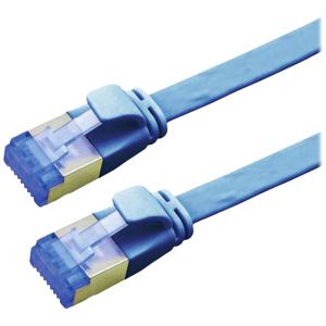 VALUE FTP patchkabel, Cat.6A (Class EA), extra plat, blauw, 0,5 m