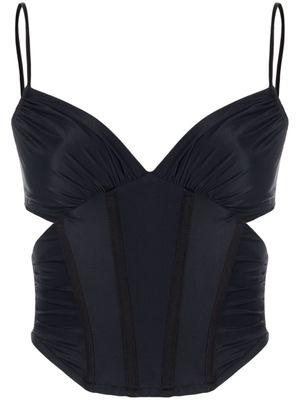 MISBHV haut corset à découpes - Noir