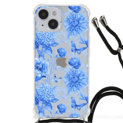Case voor iPhone 14 Flowers Blue Case voor iPhone 14 Flowers Blue