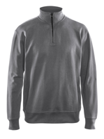 Blåkläder Sweatshirt met halve rits 33691158 | Grijs | Maat XL - 7330509466391