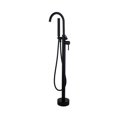Fortifura Calvi Vrijstaande Badkraan - 113cm - handdoucheset - mat Zwart SW377840