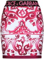 Dolce & Gabbana jupe à imprimé Majolica - Rose