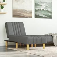 Chaise longue stof donkergrijs Chaise longue stof donkergrijs
