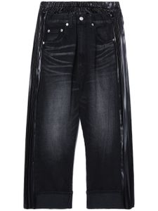 Junya Watanabe jean ample à coupe courte - Noir