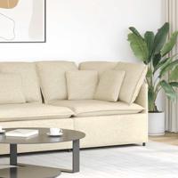 Modulaire hoekmodule bank met kussens 100 cm crmekleurig