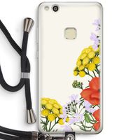 Wilde bloemen: Huawei Ascend P10 Lite Transparant Hoesje met koord