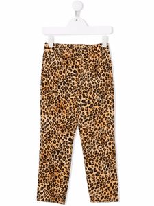 Caroline Bosmans pantalon droit à imprimé animalier - Tons neutres