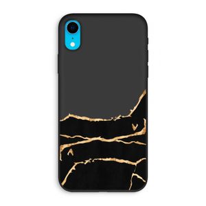 Gouden marmer: iPhone XR Biologisch afbreekbaar hoesje