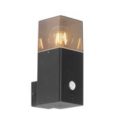 QAZQA Buiten wandlamp zwart IP44 met bewegingsmelder - Denmark - thumbnail