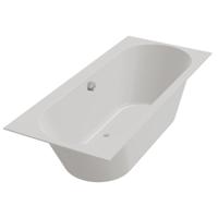 Ligbad Beterbad Xenz Madeira 180x80 cm Inclusief Badpoten Crème