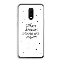 Confetti: OnePlus 7 Transparant Hoesje