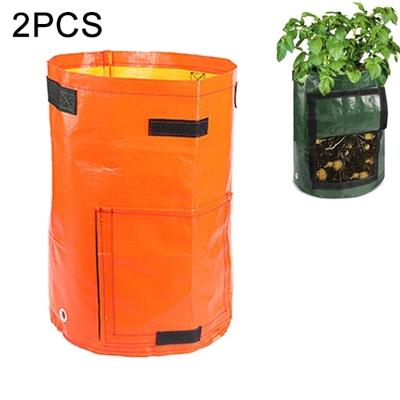2 stuks 7 gallons aardappel planten PE zakken geweven stof zakken teelt tuin potten groente planten zakken groeien zakken boerderij tuin benodigdheden