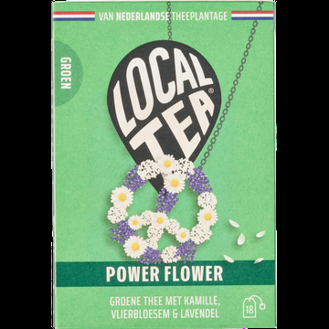 Localtea Power Flower Groene Thee met Kamille, Vlierbloesem & Lavendel 18 x 1,5 g bij Jumbo