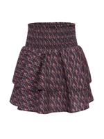 LOOXS 10sixteen winter smock skort meisjes - bordeaux rood/roze - camouflage
