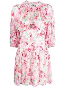 Rixo robe courte à fleurs - Rose