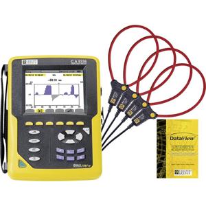 Chauvin Arnoux C.A 8336 Netwerkanalyser 3-fasig Grafisch display, Incl. stroomtang, Met logger