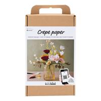 Creativ Company Hobbyset Crepepapier Bloemen Boeket - thumbnail