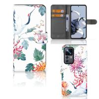 Xiaomi 12T | 12T Pro | Telefoonhoesje | Met pasjeshouder | Bird Flowers Xiaomi 12T | 12T Pro | Telefoonhoesje | Met pasjeshouder | Bird Flowers
