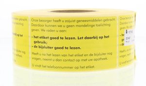 Sticker bezorgen/bijsluiter