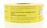 Sticker bezorgen/bijsluiter Sticker bezorgen/bijsluiter