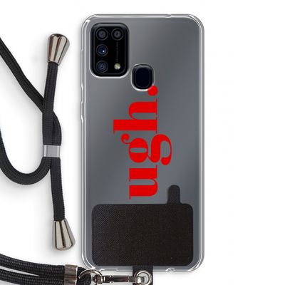 Ugh: Samsung Galaxy M31 Transparant Hoesje met koord
