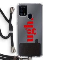 Ugh: Samsung Galaxy M31 Transparant Hoesje met koord