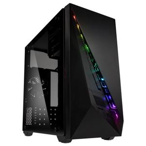 Kolink Inspire K2 A-RGB Midi-tower Gaming-behuizing Zwart 1 voorgeïnstalleerde ventilator, Geïntegreerde verlichting, Zijvenster