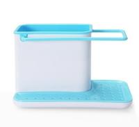 2 PC'S keuken spons organisator stands vak zelf drainage wastafel opslag rek (blauw) 2 PC'S keuken spons organisator stands vak zelf drainage wastafel opslag rek (blauw)
