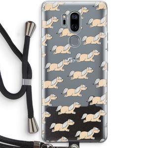 Ponys: LG G7 Thinq Transparant Hoesje met koord