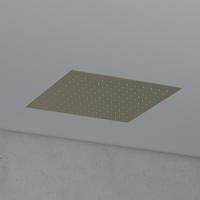 Hoofddouche SaniClear Cube | 30 cm | Vierkant | Gebosteld messing