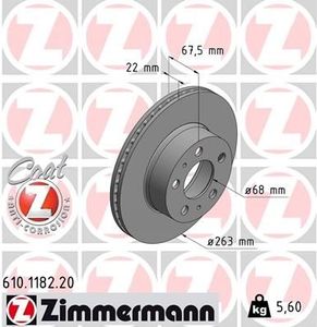 Remschijf Coat Z 610118220