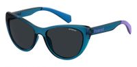 Polaroid zonnebril 8032/S MR8/C3 dames blauw met grijze lens - thumbnail