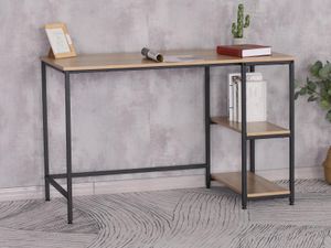 Bureau RUSTICA 2 legplanken sonoma/zwart