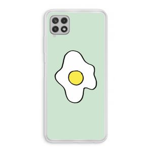 Spiegelei: Samsung Galaxy A22 4G Transparant Hoesje