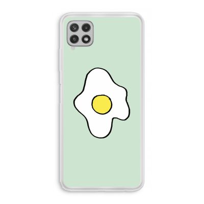 Spiegelei: Samsung Galaxy A22 4G Transparant Hoesje