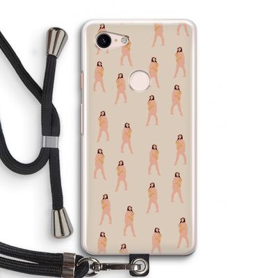 You're so golden: Pixel 3 Transparant Hoesje met koord