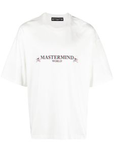 Mastermind World t-shirt en coton à logo imprimé - Blanc