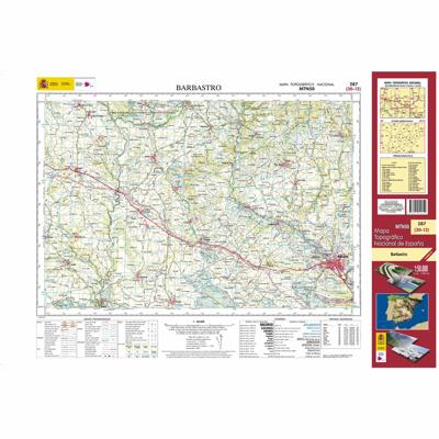 Topografische kaart 287 MT50 Barbastro | CNIG - Instituto Geográfico Nacional1