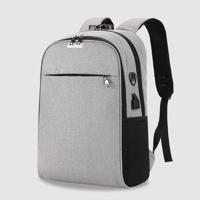Laptop rugzak school tassen anti-diefstal reis rugzak met USB-Oplaadpoort (grijs)
