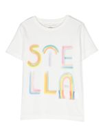 Stella McCartney Kids t-shirt en coton à logo imprimé - Blanc