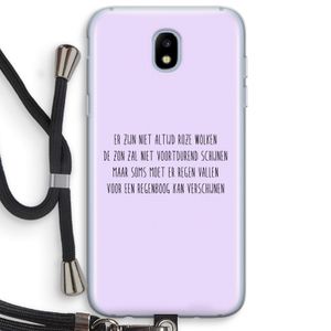 Regenboog: Samsung Galaxy J5 (2017) Transparant Hoesje met koord